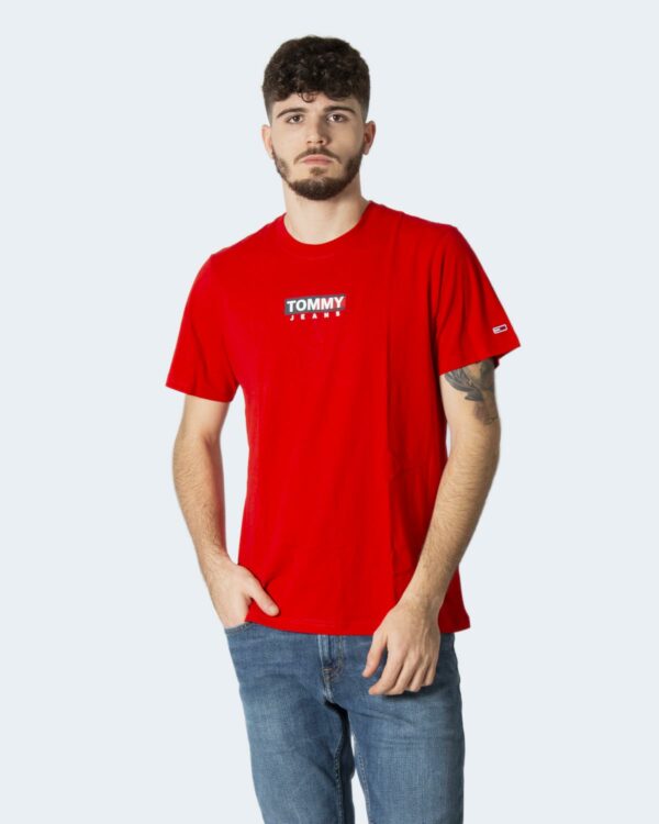 T-shirt Tommy Hilfiger Jeans TJM ENTRY PRINT TEE DM0DM11601 Rosso - Foto 1
