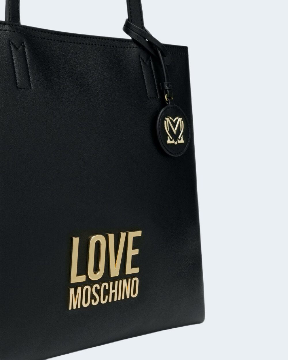 Borsa Love Moschino LETTERING ORO Nero - Foto 4