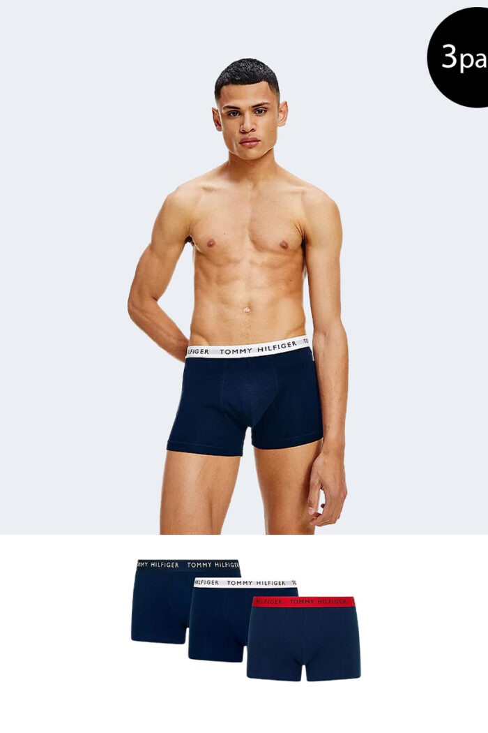 Boxer Tommy Hilfiger 3P TRUNK WB Blue scuro – 81806