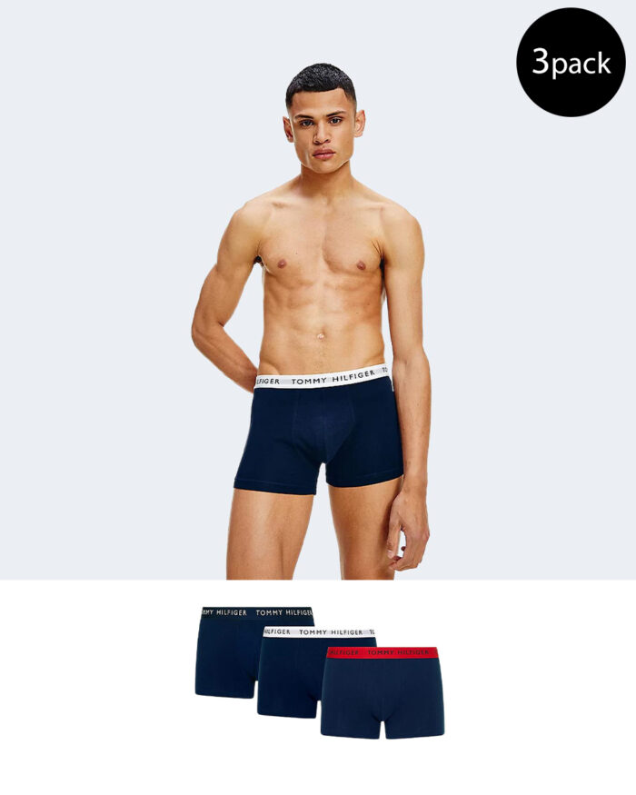 Boxer Tommy Hilfiger 3P TRUNK WB Blue scuro – 81806