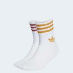 Calzini Adidas MID CUT GLT SCK 2 PAIRES Bianco - Foto 2