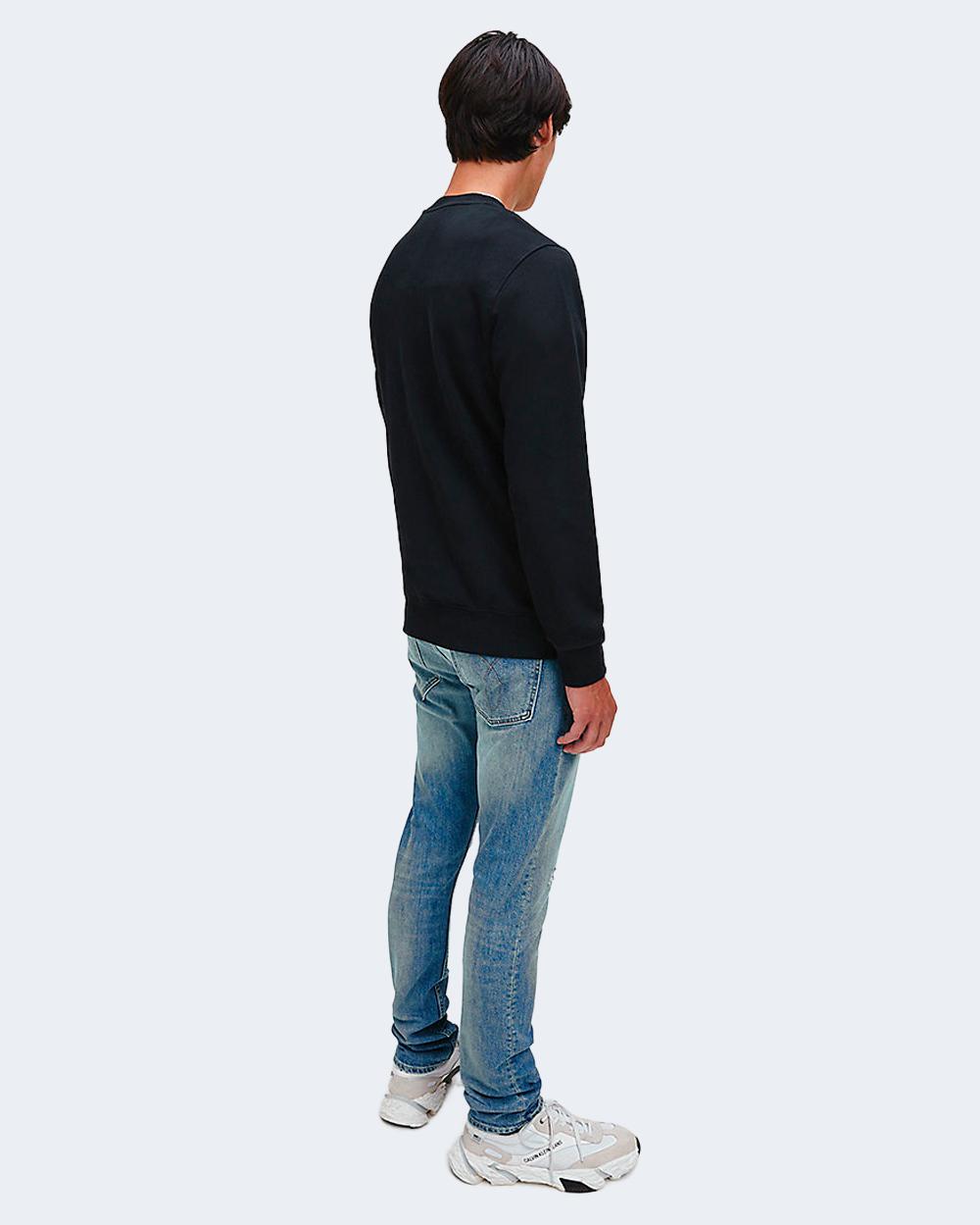 Felpa senza cappuccio Calvin Klein Jeans CORE INSTITUTIONAL LOGO Nero - Foto 4