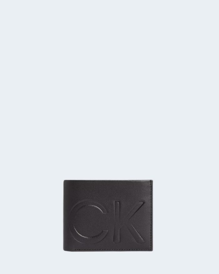 Portafoglio con portamonete Calvin Klein GRAPHIC CK BIFOLD 5CC W/ COIN Nero – 82568