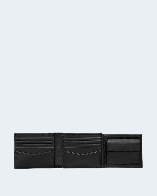 Portafoglio con portamonete Calvin Klein PLAQUE BILLFOLD EXTRA Nero - Foto 2