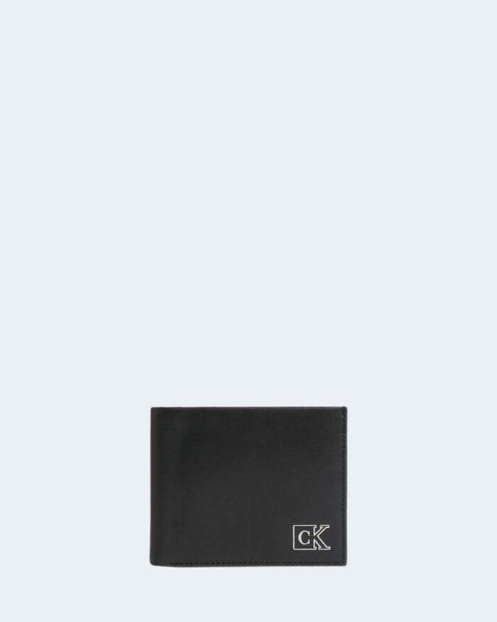 Portafoglio con portamonete Calvin Klein PLAQUE BILLFOLD W/COIN Nero – 81779