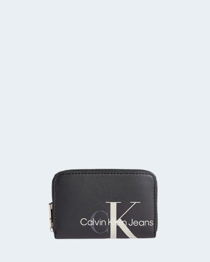 Portafoglio piccolo Calvin Klein SCULPTED MONO MED ZIP Nero – 81908