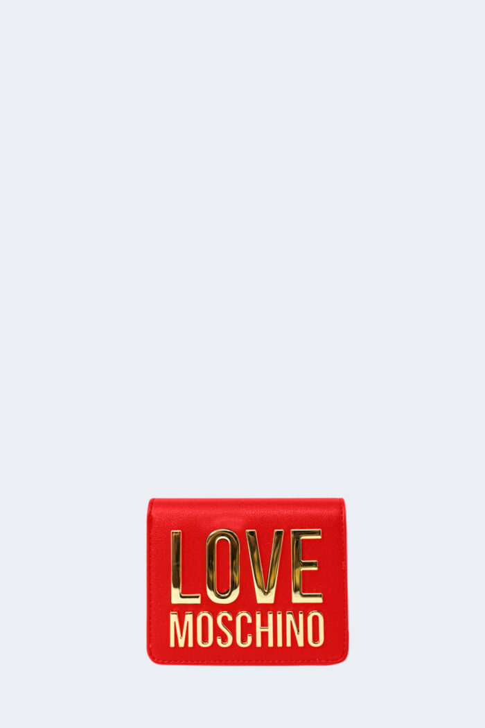 Portafoglio piccolo Love Moschino LETTERING Rosso – 76641
