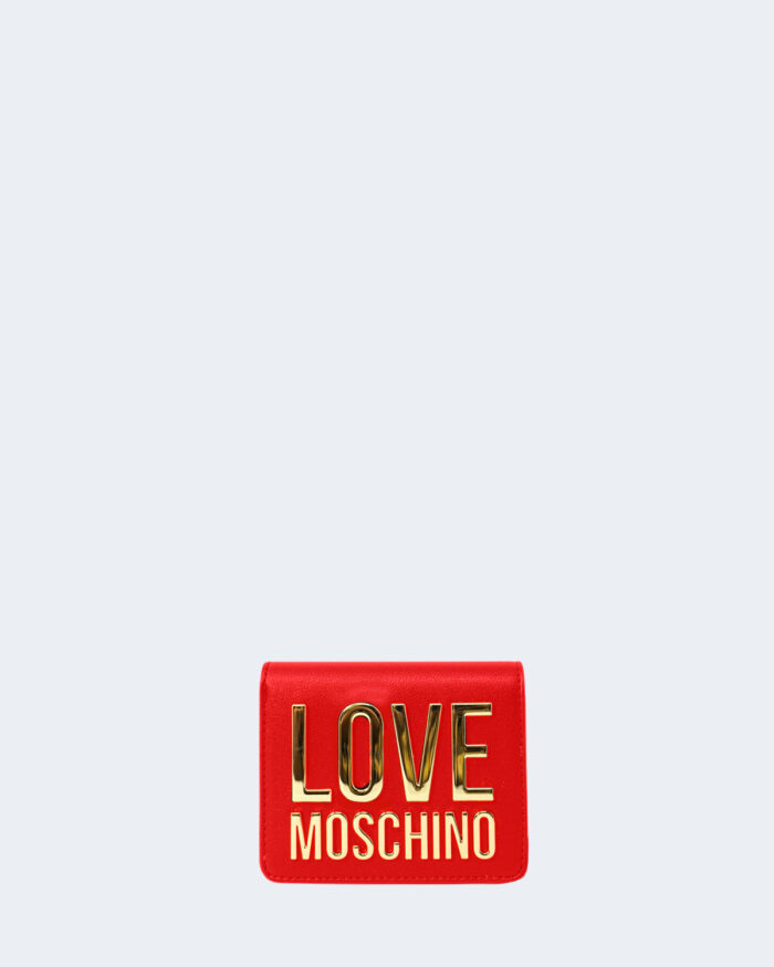 Portafoglio piccolo Love Moschino LETTERING Rosso – 76641