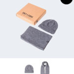 Sciarpa Only & Sons ONSEVAN LIFE KNIT BOX BEANIE & SCARF Grigio - Foto 1