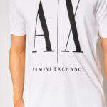 T-shirt Armani Exchange LOGO AX Bianco - Foto 3