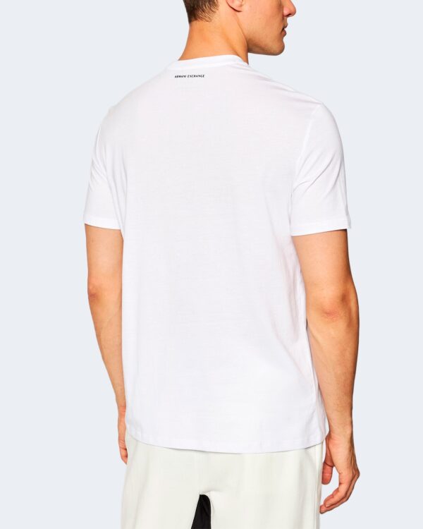 T-shirt Armani Exchange RUBBER LOGO Bianco - Foto 3