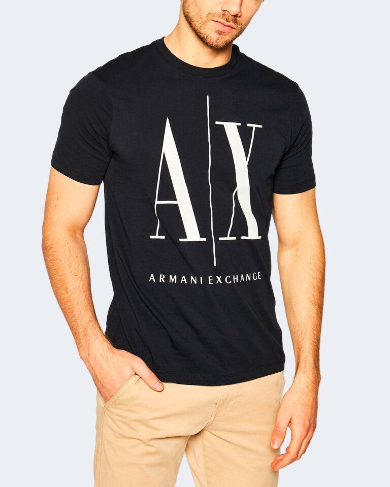 T-shirt Armani Exchange LOGO AX Nero - Foto 1
