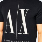 T-shirt Armani Exchange LOGO AX Nero - Foto 3