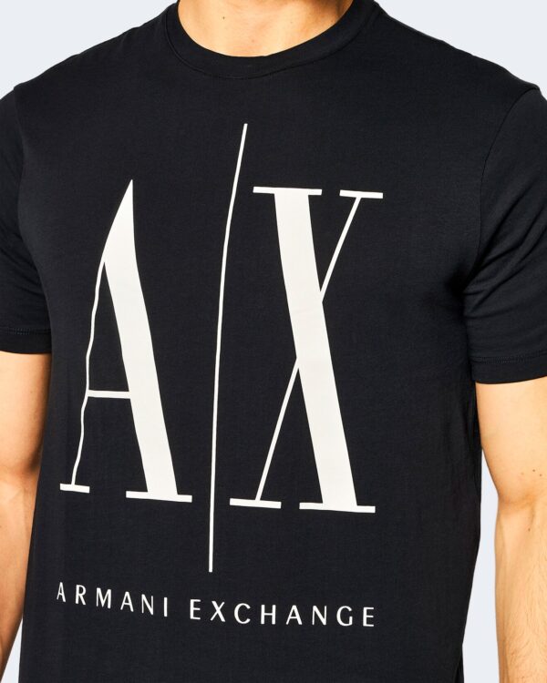 T-shirt Armani Exchange LOGO AX Nero - Foto 3