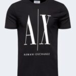 T-shirt Armani Exchange LOGO AX Nero - Foto 4