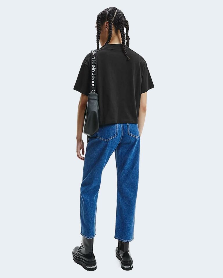 T-shirt Calvin Klein Jeans REPEAT LOGO TEE J20J217709 Nero - Foto 4