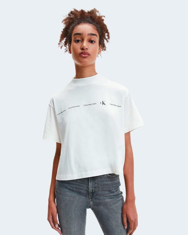 T-shirt Calvin Klein Jeans REPEAT LOGO TEE J20J217709 Panna - Foto 1
