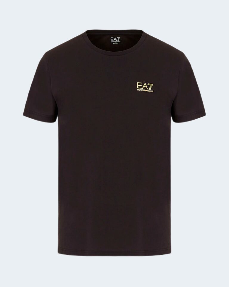T-shirt EA7 LOGO PICCOLO Black gold - Foto 1