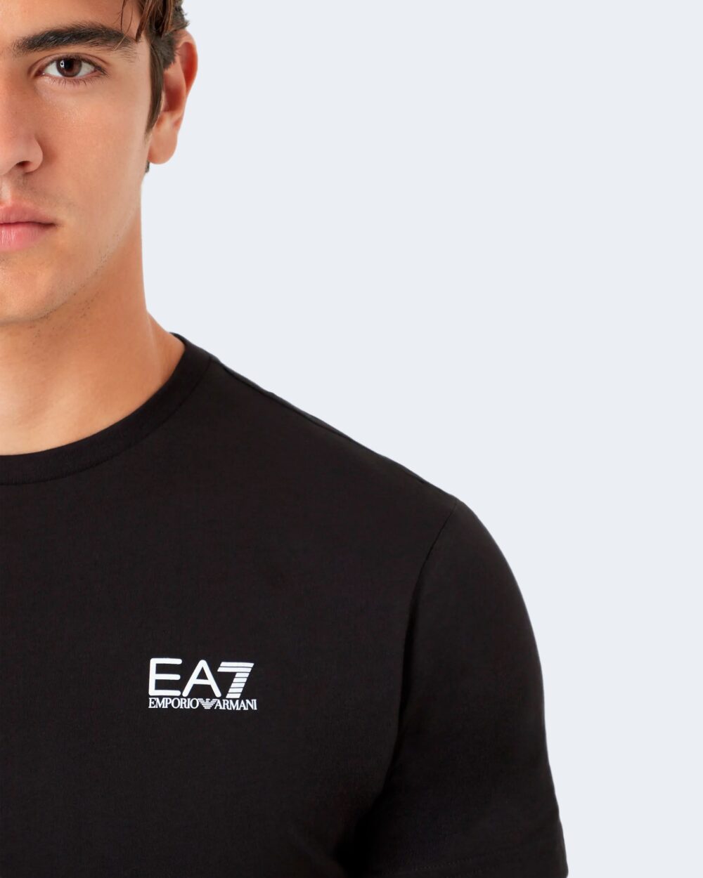 T-shirt EA7 LOGO PICCOLO Black Silver - Foto 2
