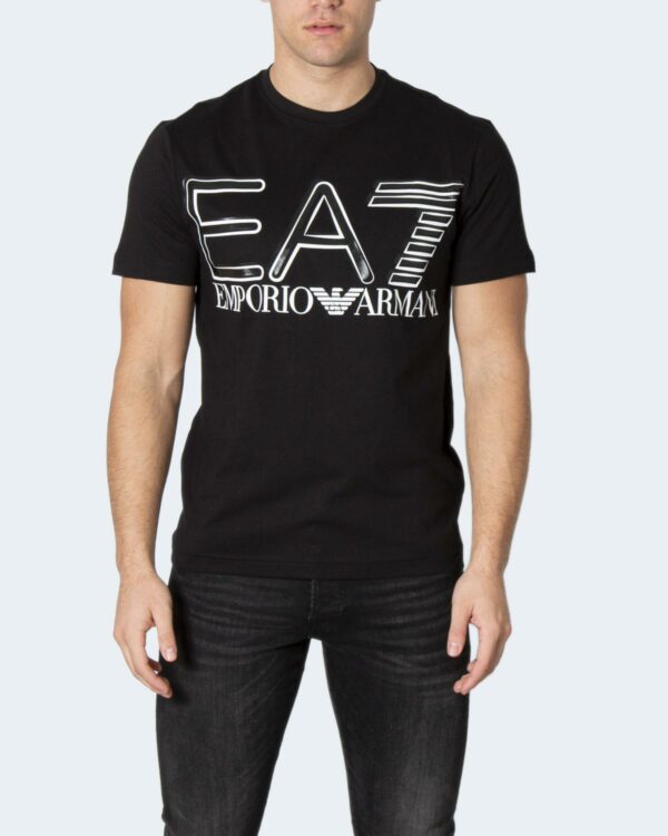 T-shirt EA7 STAMPA LOGO Nero - Foto 3