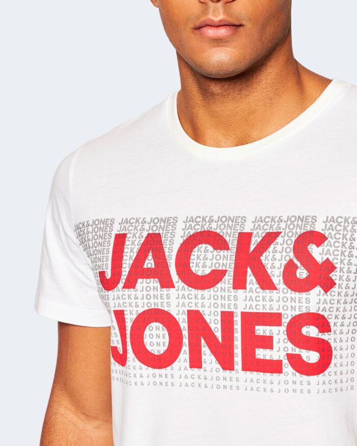 T-shirt Jack Jones JCOATHELSTAN TEE SS CREW NECK FST – 12202140 Bianco – 71744