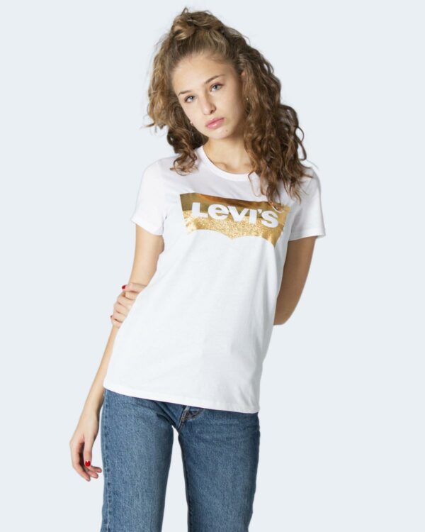 T-shirt Levi's® THE PERFECT TEE HSMK POWDER PRINT (GOLD) 17369-0453 Bianco - Foto 1