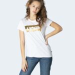 T-shirt Levi's® THE PERFECT TEE HSMK POWDER PRINT (GOLD) 17369-0453 Bianco - Foto 4