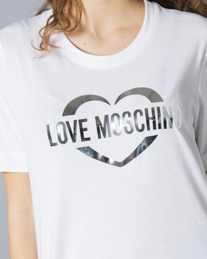 T-shirt Love Moschino Maglietta W4F153NM3876 Bianco – 82493