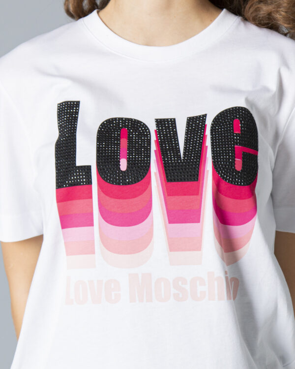 T-shirt Love Moschino Maglietta W4H0620M3876 Bianco - Foto 2