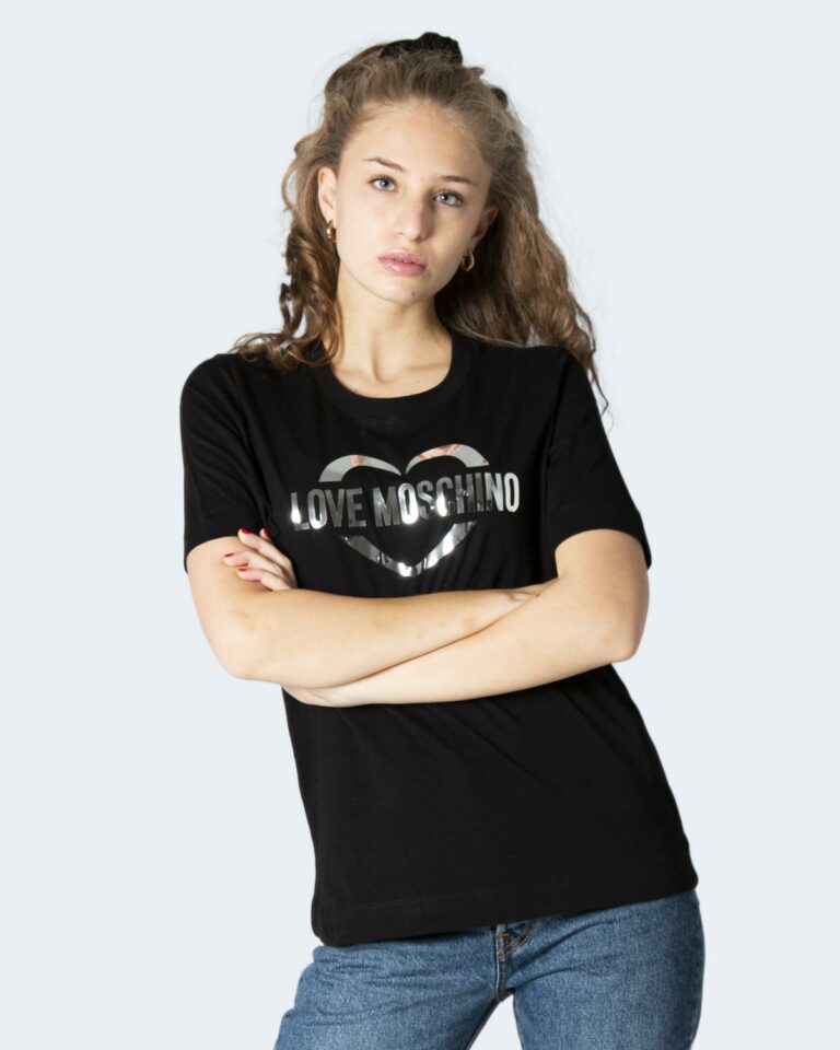 T-shirt Love Moschino Maglietta W4F153NM3876 Nero - Foto 1