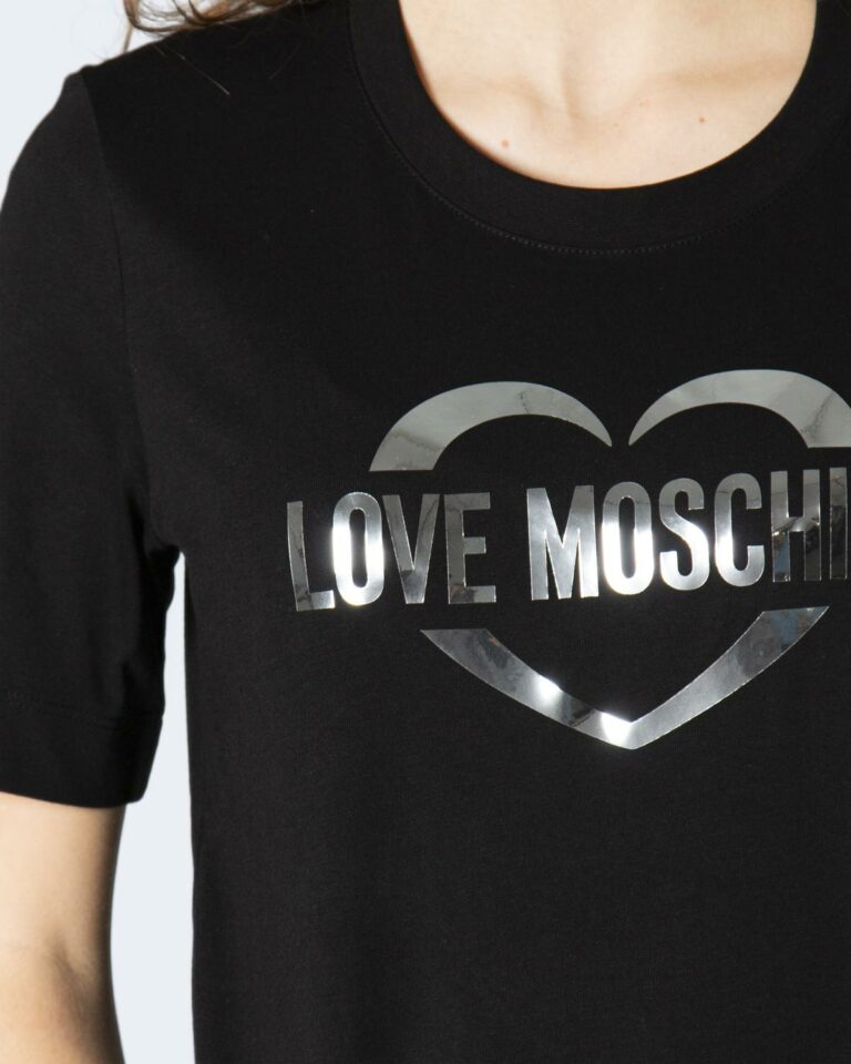 T-shirt Love Moschino Maglietta W4F153NM3876 Nero - Foto 3