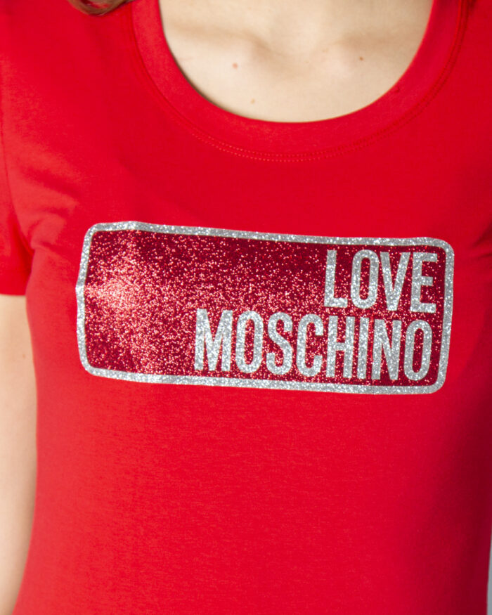 T-shirt Love Moschino Maglietta W4H1917E1951 Rosso – 82494