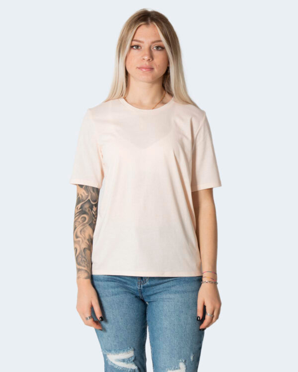 T-shirt Only ONLY LIFE S/S TOP JRS NOOS Rosa Cipria - Foto 3