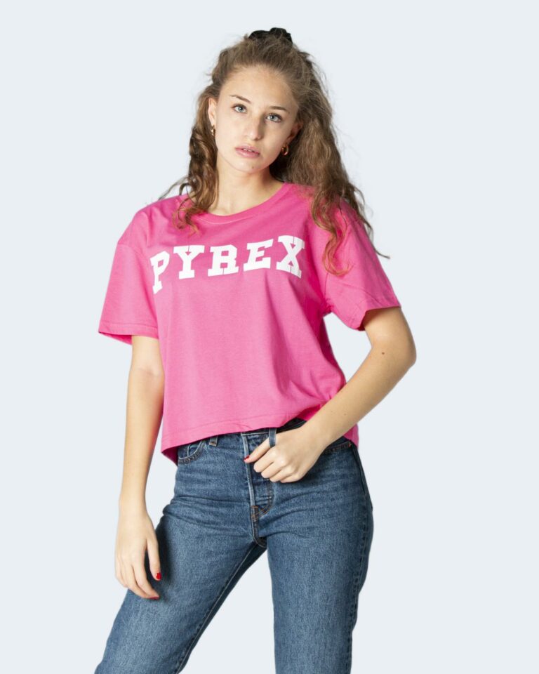 T-shirt Pyrex Maglia corta in jersey 22EPB34222 Fuxia - Foto 1