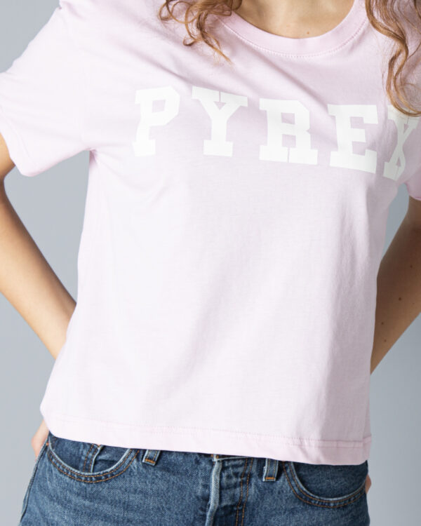 T-shirt Pyrex Maglia corta in jersey 22EPB34222 Rosa - Foto 2