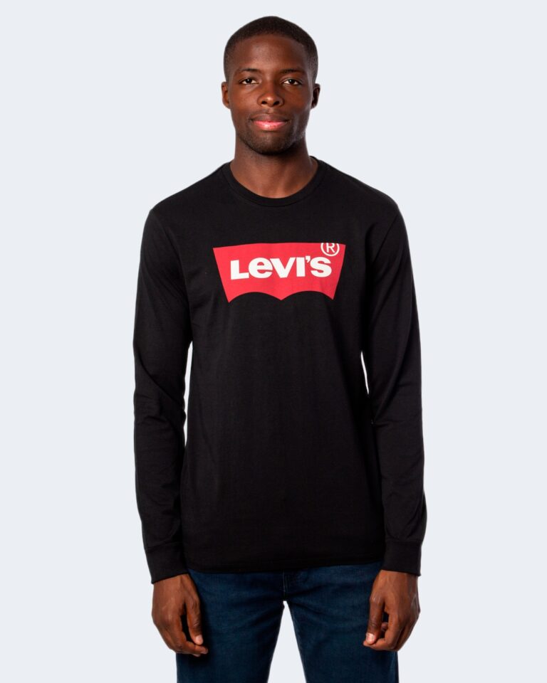 T-shirt manica lunga Levi's® LS GRAPHIC TEE Nero - Foto 1