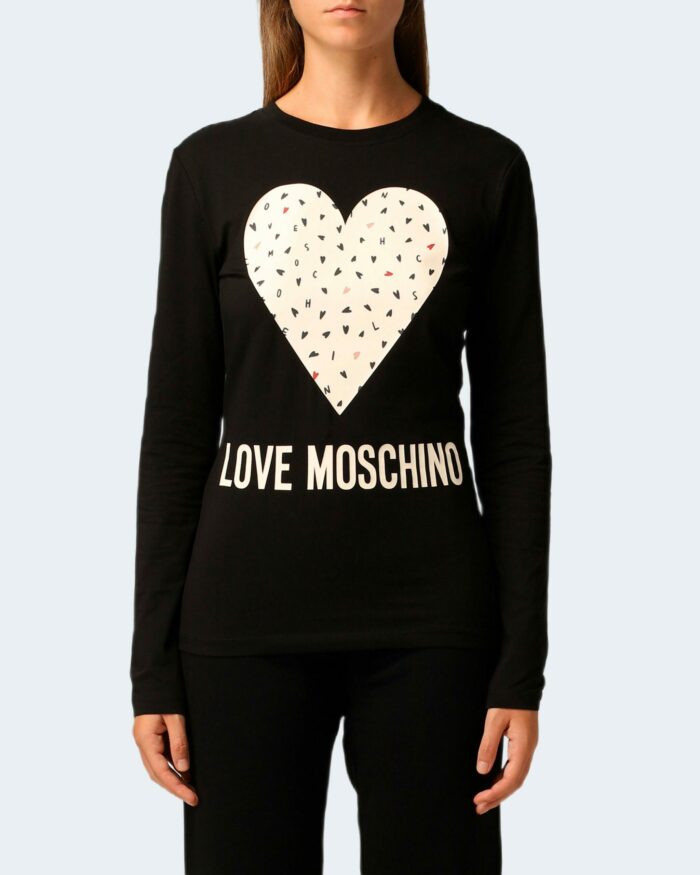 T-shirt manica lunga Love Moschino APPLY ON BAG Nero – 82642