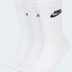Calzini Nike U NK NSW EVERYDAY ESSENTIAL CREW 3PR Bianco - Foto 2