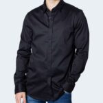 Camicia manica lunga Armani Exchange Woven Slim fit Nero - Foto 3