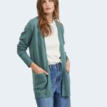 Cardigan Vila Clothes NOOS VIRIL OPEN L/S KNIT CARDIGAN Verde - Foto 1