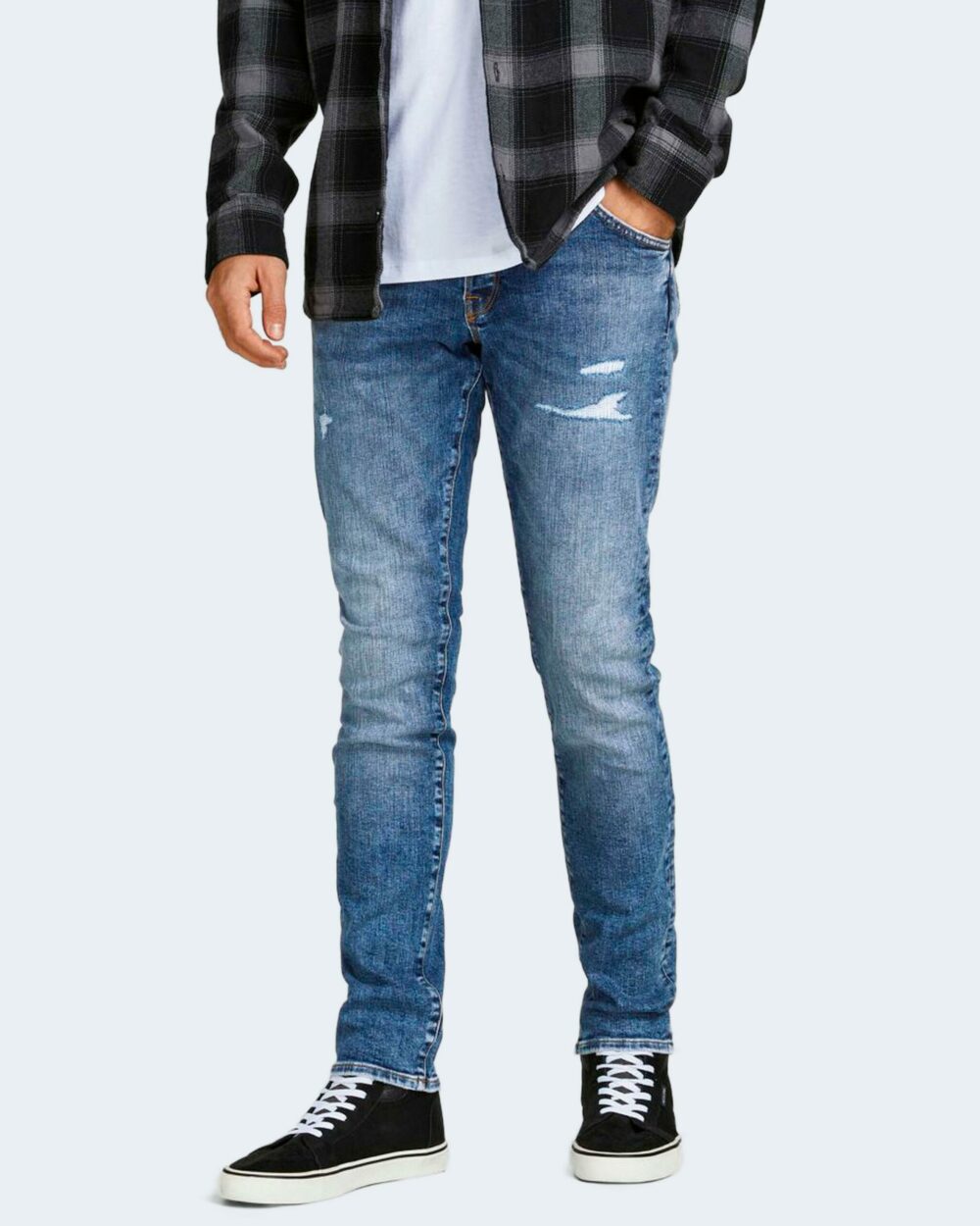 Jeans slim Jack Jones JJIGLENN JJFOX SBD 703 50SPS NOOS - 12201647 Blue Denim - Foto 1