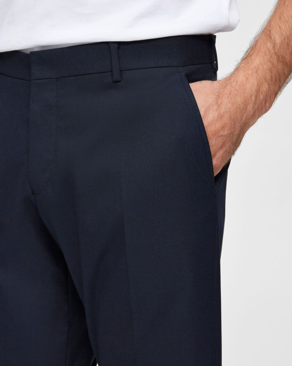 Pantaloni da completo Selected SLHSLIM-MYLOLOGAN NAVY TROUSER B NOOS Blu - Foto 3