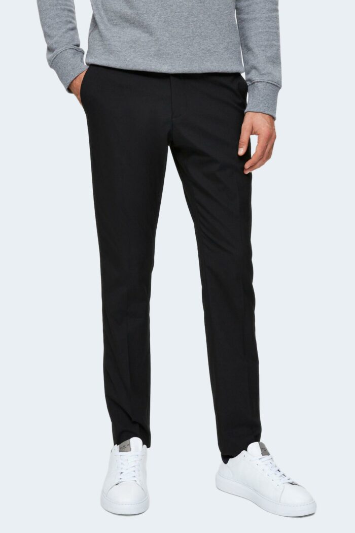 Pantaloni da completo Selected SLHSLIM-MYLOLOGAN BLACK TROUSER B NOOS Nero – 9710