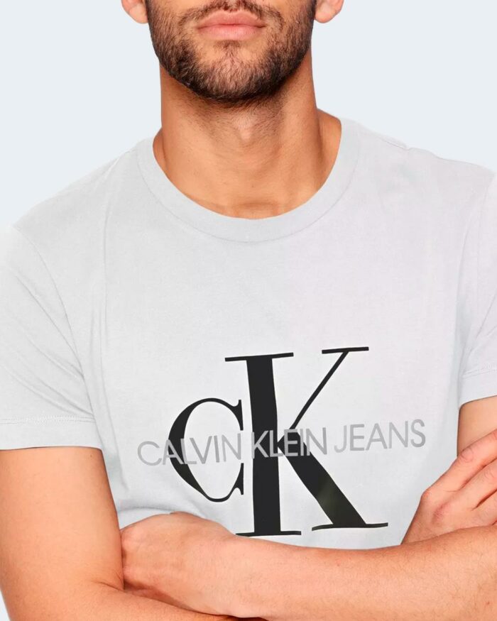 T-shirt Calvin Klein CORE MONOGRAM SLIM TEE Bianco – 85446
