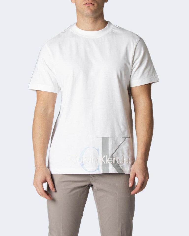 T-shirt Calvin Klein Jeans CUT OFF TWO TONE MON J30J319719 Bianco - Foto 1