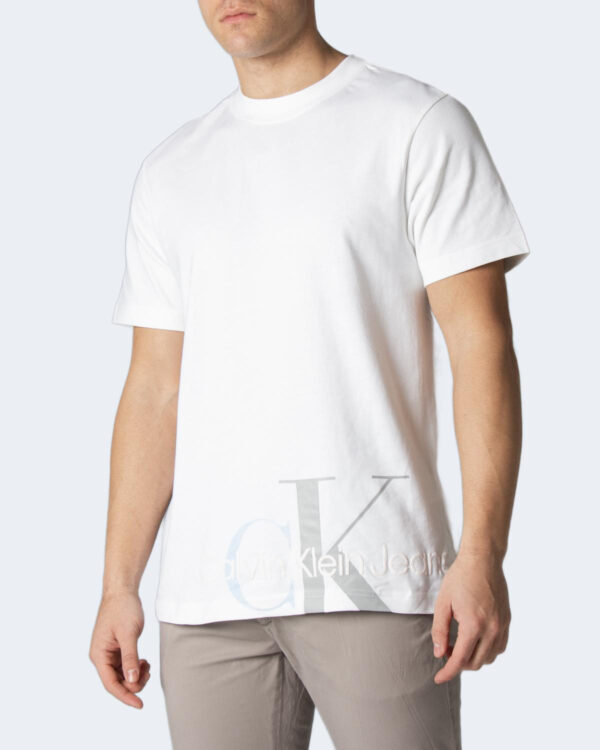 T-shirt Calvin Klein Jeans CUT OFF TWO TONE MON J30J319719 Bianco - Foto 2