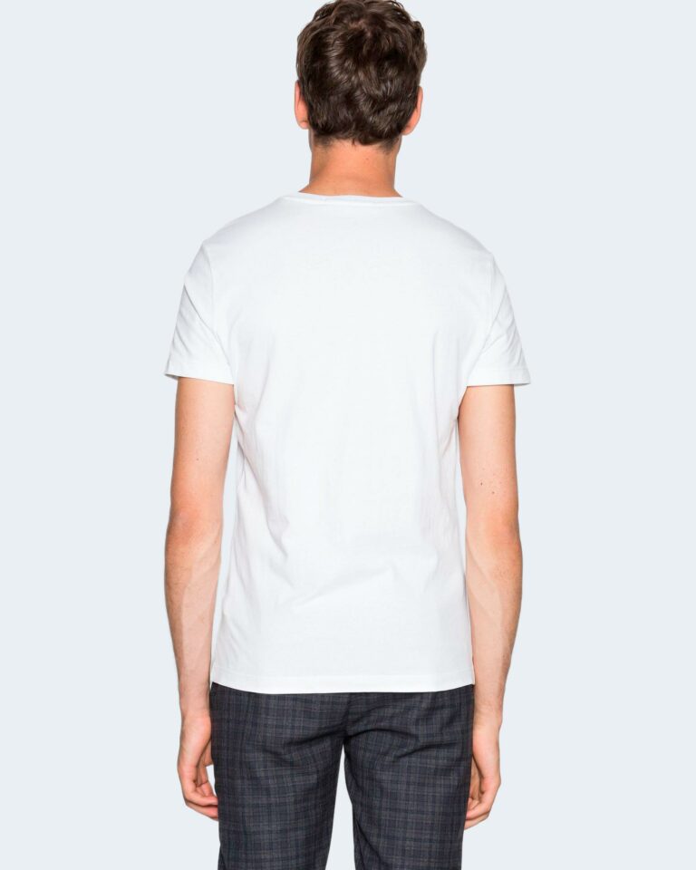 T-shirt Calvin Klein Jeans INSTITUTIONAL LOGO CHEST TEE Bianco - Foto 3
