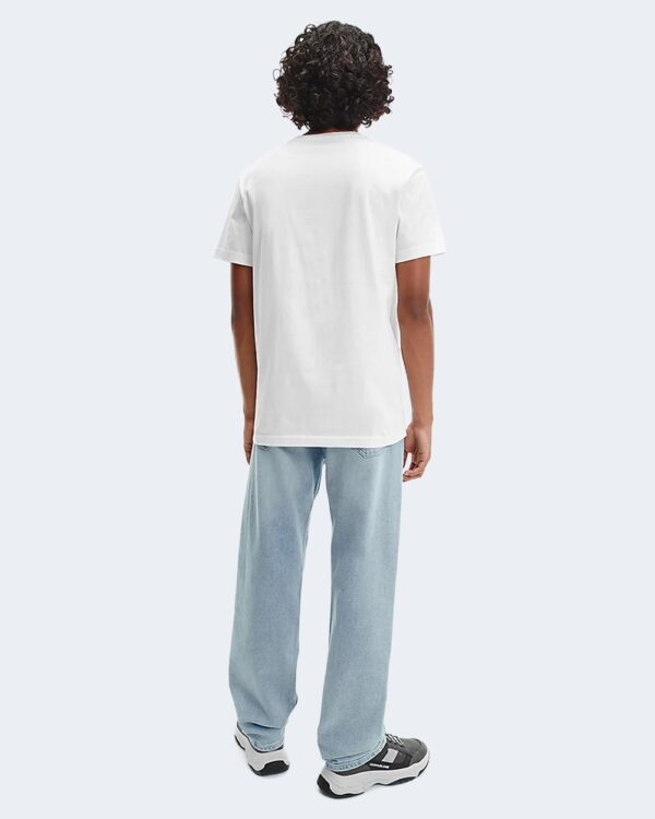 T-shirt Calvin Klein Jeans SMALL CENTER BOX TEE J30J319712 Bianco - Foto 4