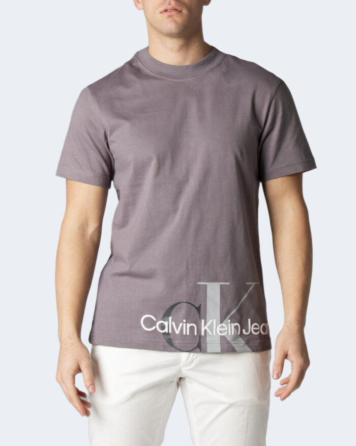 T-shirt Calvin Klein CUT OFF TWO TONE MON J30J319719 Grigio Scuro – 81041