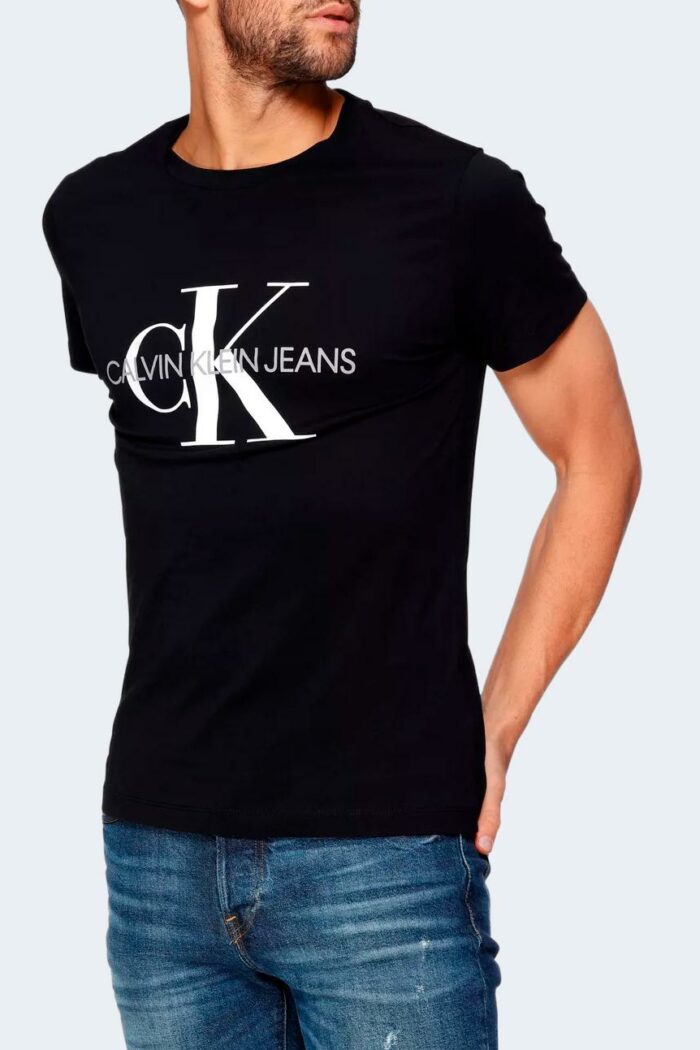 T-shirt Calvin Klein CORE MONOGRAM SLIM TEE Nero – 85446